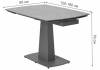 Стол Woodville Balde 593881 matt white marble solid ceramic/black 120(180)x85x76 фото 2