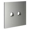 Лицевая панель для двойной ТВ розетки Voltum S70 VLS001605 сталь