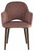 Стул Stool Group Венера Диамант MC16-2YS KD HLR-44 (NP) 2X велюр пыльно-розовый, ножки дерево (набор 2 шт) фото 2
