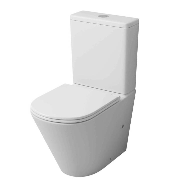 Унитаз-компакт Grossman Торнадо GR-4450MSQ безободковый, сиденье микролифт, белый матовый