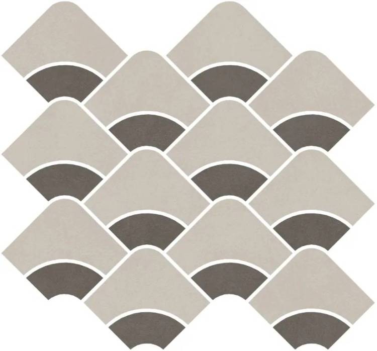 Декор Kerama Marazzi Таделакт KMD2HID008BR Наборный Бежевый Светлый, Коричневый Матовый Обрезной 28x30
