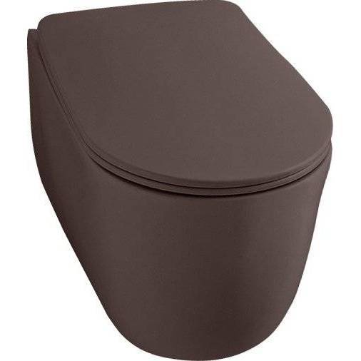 Унитаз подвесной Kerasan Nolita 531475 бургундский матовый