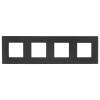 Рамка 4-постовая IEK Skandy SK-M42-G-K53 графит фото 4
