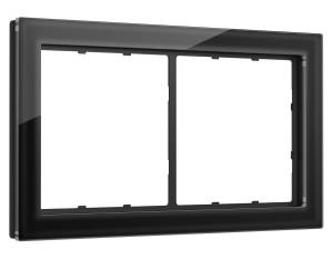 Рамка 2-постовая Ambrella Volt Sigma SF350802 черный стекло закаленное натуральное