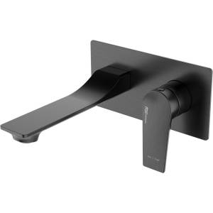 Смеситель для раковины Wasserkraft Wiese 8430 с внутренней частью, оружейная сталь