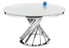 Журнальный столик Woodville Twist 11395 steel / white