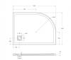 Поддон для душа BelBagno Uno TRAY-MR-UNO-RH-120/90-550-35-W-R-CR с сифоном и декоративной накладкой, белый, 120x90 фото 5