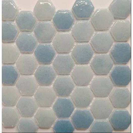 Мозаика Natural Steppa STP-BL028-HEX Стекло (2.5x2.5) 30x30