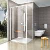 Боковая стенка Ravak PPS-100 Transparent, профиль белый