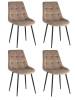 Набор из 4 стульев Stool Group Флекс OS-2499-V seat HLR-8 DUAL X4 мокко