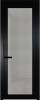 Межкомнатная дверь Profil Doors 1 AGP цвет профиля Черный, стекло безопасное 6 мм рэте 700x2000