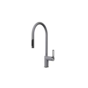 Смеситель для кухни Granula GR-8172 базальт, с выдвижным изливом