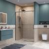 Душевая дверь в нишу BelBagno SOFT_CLOSE-1-BF-1-140-C-GM профиль оружейная сталь, стекло прозрачное, 140x200 фото 3