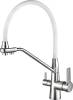 Смеситель для кухни ZorG Steel Hammer SH 903-8 Cr с гибким изливом