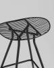 Стул полубарный Stool Group Jerry TMS-26-P brown/bl черный, с коричневой подушкой фото 6