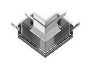Коннектор угловой для корпуса в натяжной потолок Ambrella light Track System GL1043