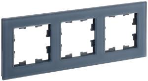 Рамка 3-постовая IEK Brite BR-M32-G-31-K35 маренго матовый