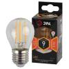 Лампа светодиодная филаментная ЭРА E14 9W 2700K прозрачная F-LED P45-9w-827-E14 Б0047020 фото 2
