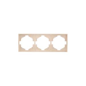 Рамка 3-постовая Kranz Strong KR-78-0753-8 бежевый