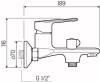 Смеситель для ванны РМС SL134-009E хром фото 4
