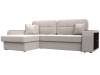 Диван угловой Лига Диванов Брюссель 128082L Бежевый