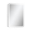 Зеркало-шкаф Equil Soldi szSOLDI55.R правый, с подсветкой и розеткой, белый софт, 80x55