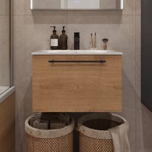 Тумба с раковиной Terminus Venta VEN10601300001O шпон, дуб, 60x38