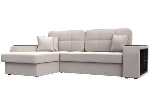 Диван угловой Лига Диванов Брюссель 128082L Бежевый