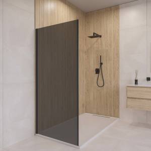 Душевая перегородка RGW Z-03B 06220308-34 профиль черный, стекло тонированное, 80x195