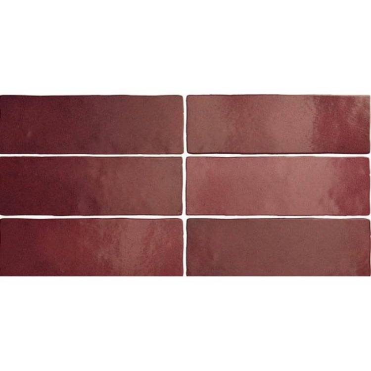 Керамическая плитка Equipe Magma 24967 Burgundy 6.5x20