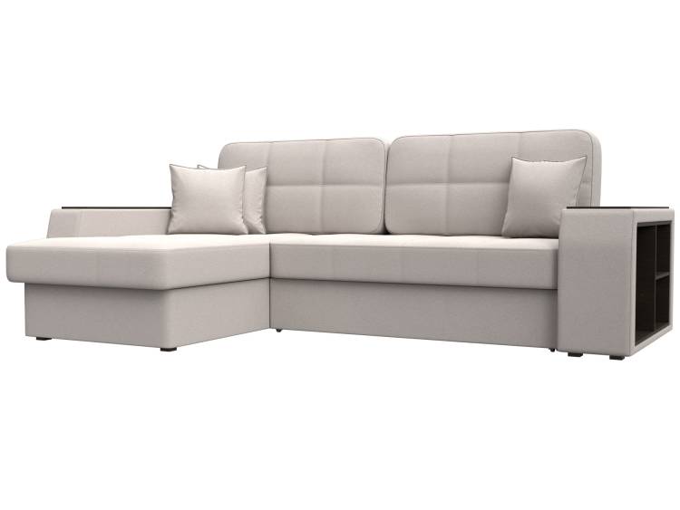 Диван угловой Лига Диванов Брюссель 128082L Бежевый