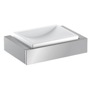 Мыльница Timo Caisa 92021/00 настенная, хром, белый
