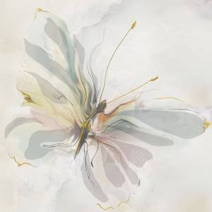 Панно Beryoza Ceramica Оникс Бабочка Салатный 50x50