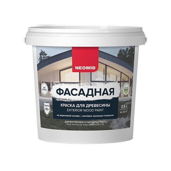 Фасадная краска для древесины Neomid прованские травы 0.9 л