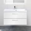 Тумба под раковину Belbagno Aurora AURORA-900-2C-SO-BL 90x45x50 Bianco Lucido подвесная с двумя выкатными ящиками фото 5