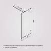 Душевая перегородка Am.Pm X-Joy W94WI-80-F1-MTE 80x195, стекло прозрачное 6 мм, профиль хром матовый фото 8