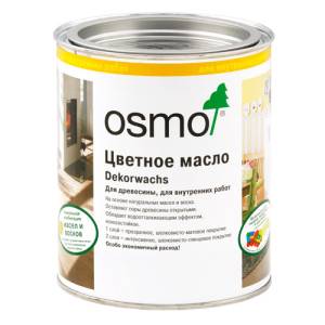 Цветное масло Osmo Dekorwachs Интенсивные тона 3172 шелк 0.75 л