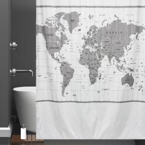 Штора для ванной Bath Plus Charme Red ch-21318 200х200, International Map I