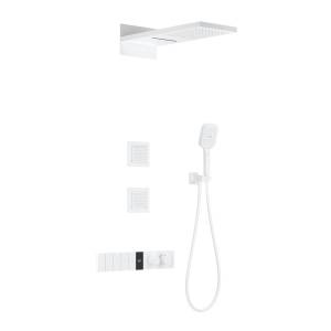 Душевой комплект Wonzon & Woghand WW-D4538-A-MW белый, с термостатом