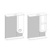Зеркало-шкаф Corozo Ультра Флора 55/С SD-00000301 белый, 55x73.7 см фото 3