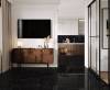 Керамогранит Laparet Nirvana Black черный полированный 60x60 фото 5