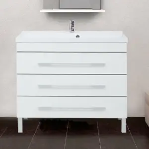 Тумба с раковиной Aquanet Верона 100 белая