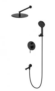 Душевой комплект Wonzon & Woghand WW-88939017-MB черный