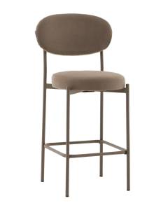 Стул полубарный Stool Group Бриф DD AV 477-C31-7006T (PP) капучино, каркас капучино муар, велюр