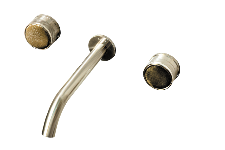 Смеситель для раковины Boheme Prestige 152-2-NB-PR Nickel Brush