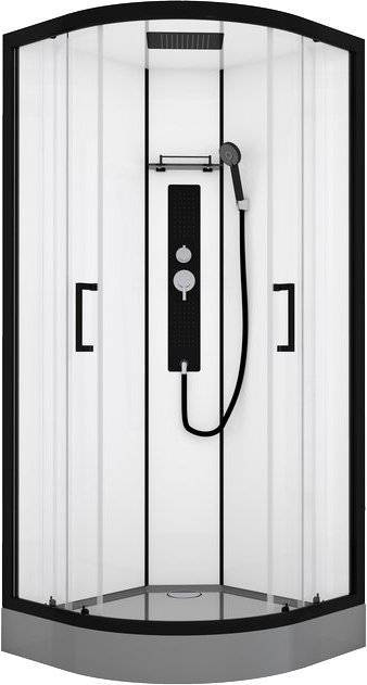 Душевая кабина Black&White Galaxy G8001 900х900х2150, с низким поддоном