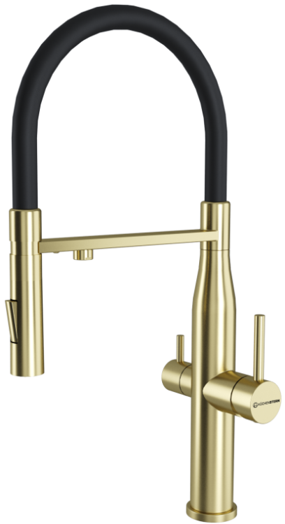 Смеситель для кухни Kuchenstern Elit-FE 407GL40 золото