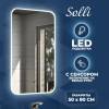 Зеркало Teymi Solli T20202IR с подсветкой, сенсор на взмах, 50x80 фото 2