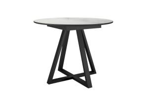 Стол Дик DikLine SKZ100 00-00073186 d1000 керамика belgium grey polished/подстолье черное/опоры черные