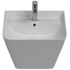 Раковина Isvea Sott'Aqua 10SQ37002SV-2L 50 см, белая матовая